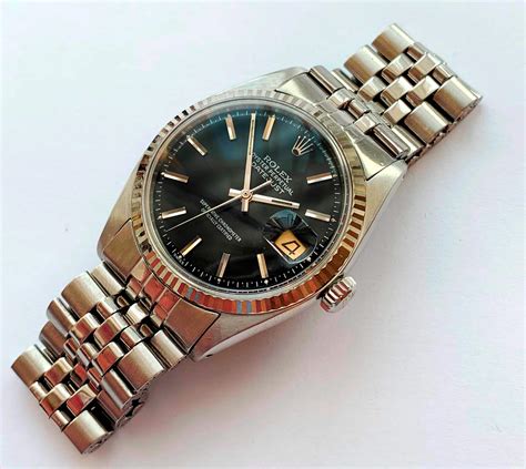 1968 rolex 1601 black dial datejust|Rolex Datejust 1601 36mm.